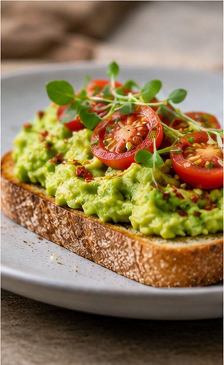 Tostada con aguacate